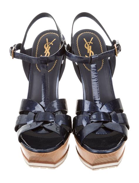 ysl sandals heels sale|celebrities wearing ysl tribute sandals.